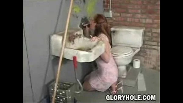 A large penis sucked off by woman