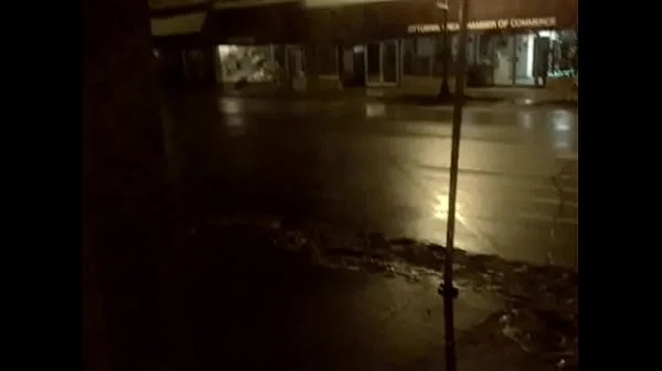 hangin out nude in a store front on main street