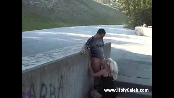 Hot European Girl Fucks In The Park