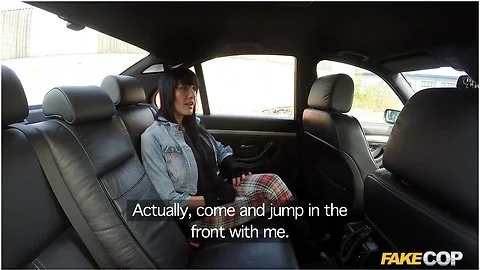 Monty Cash In Uniformed Police Officer Fucks Her Over The Bonnet Of His Police Car