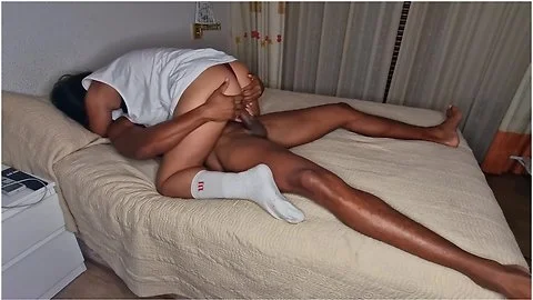 I Catch A Handsome Muscled Latino On The Street, I Take Him To My House And He Fucks Me Very Well Wi