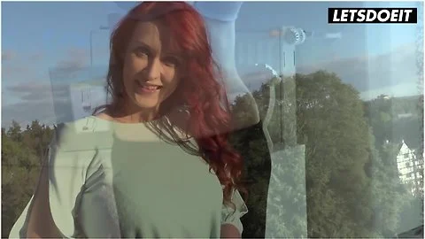 Busty Redhead Isabella Lui Cant Stop Touching Herself