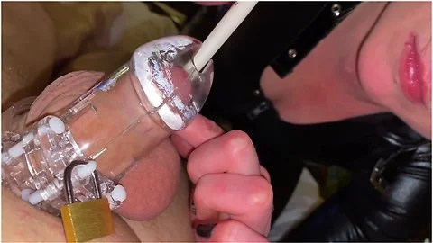 Pov Playing With Dick In Chastity Belt Make Him Limp And Hard