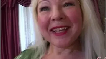 Silver Haired Stepmommy Penny Takes Massive Dildo And Cumshot!