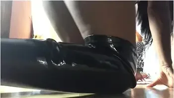 Asmr - Foot Fetish - Leather Boots