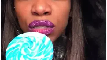 Sugar Baby - Asmr - Sucking Licking Moaning - Leather Jacket - Ebonylovers