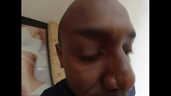 Cuckold sends his blonde wife has big tits and hairy pussy to get fucked by a big black cock and uncut. part1