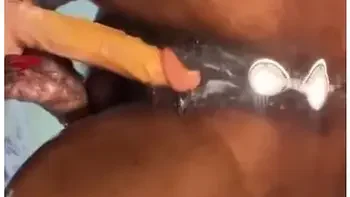 Curly Milky Wet Cunt On A Oily Chair Slipping And Sliding In Plastic Dick