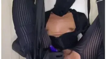 Black Girl Masturbates While In Her Swing