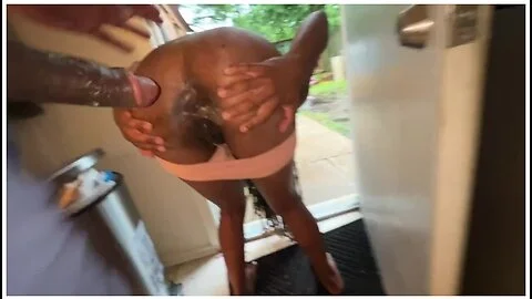 Anal Slut Next Door Came Over For Some Salt But Got Fuck In The Rain