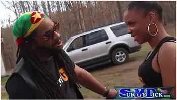 Don Whoe - Big Lip Ebony Milf Gives Sloppy Bj On Motocycle