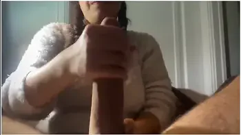 Filipina Maid Enjoys Jerking Giant Cock - Facial Cumshot Training