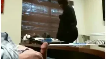 Interview Dickflash Handjob