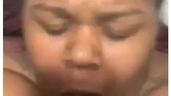 Big Titty Queen Works Hard For Facial