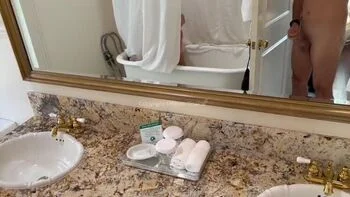 French Stepsister Maevaa Sinaloa Shower Voyeur POV - Big Tits Amateur Sucks Cock & Swallows Cum