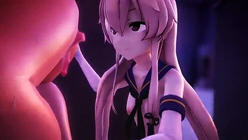 Japanese Hentai 3D Handjob in Bathroom with Panties and Hogtied Velvixian