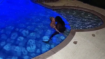 Petite Blonde Bella Bare Double Teamed by Two Black Guys