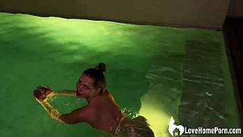 Amateur Blonde Fucked Hard Poolside By Stranger - Doggy Style Sex In Water