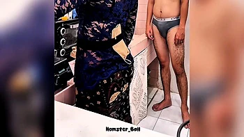 Cheating On My Milf Maid In A Kebaya Who I Fucked While Cooking In The Kitchen