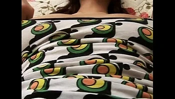 Masked Brunette With Big Boobs Masturbates Pussy With Dildo Toy