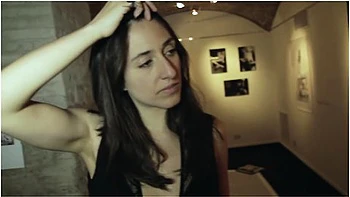 Rosario Gallardo Masturbates And Cums In Public At An Art Gallery