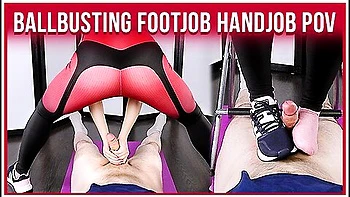 5 In 1 Ballbusting Footjob Shoejob Handjob & Cbt For You Pov Era