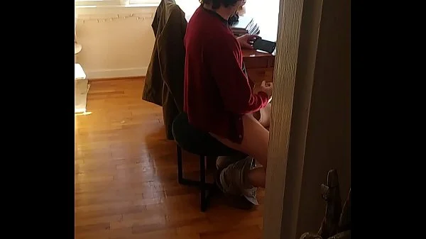 caught him jerking off, I spied on him watching porn till he came