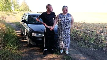 Zona901 Fucks Stepmom's Mouth in Nature - Cum Swallow Blowjob