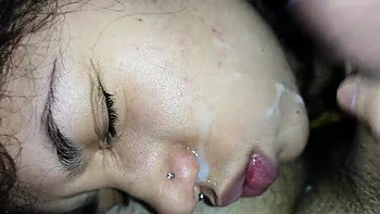 Creampie Facial Blowjob - Cum in Mouth POV with 18 Year Old Brazilian Girl