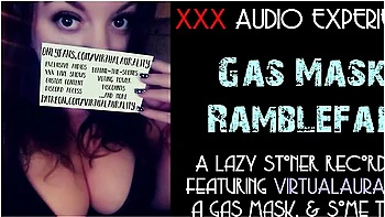 Talking & Masturbating While Wearing A Gas Mask (audio Only Asmr) With Erotic Audio