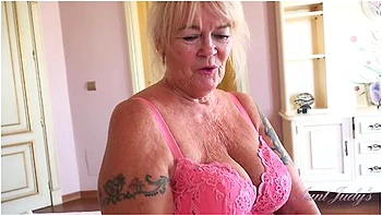 Your Mature Gilf Stepmom Randy Raz Catches You With Her Panties (pov)