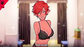 Naughty Student 18+ Azazel Blows Her Professor At The Mall! With Car Toon