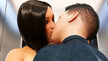 Flirty F - 69 In The Elevator With 3d Animated