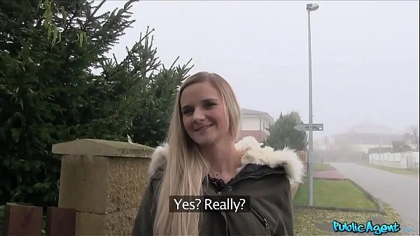 Public Agent Cute Blonde Gets her Tight Shaven Pussy Slammed