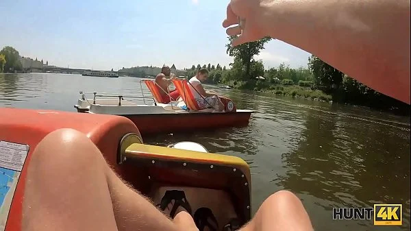 HUNT4K. Rich gentleman wants to touch boobs and drill cute pussy