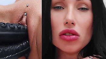 Scary Tentacles Fuck A Brunette With Big Tits