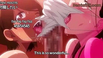 Beautiful girls who are good friends shake the old man's big tits and compete for his cock!