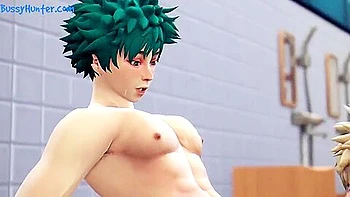 Heros Bath Time - Midoriya X Bakugo - My Hero Academia 3d Animation Parody Llama