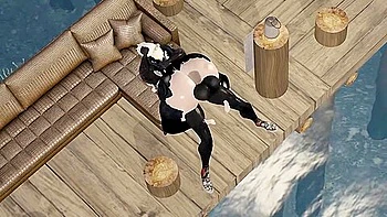 Bbw Riding At The Sea