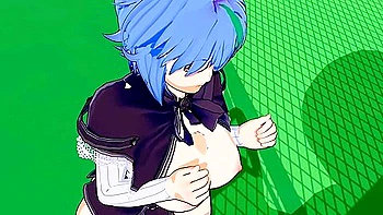 High School Dxd - Xenovia Quarta Fucks After Caught Masturbating