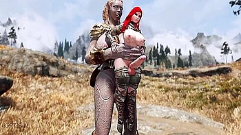 Stretches This Futanari Redhead Babe 1