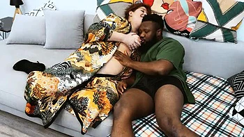 Mature BBW Momo Lebons with huge natural tits and massive ass takes black cock hardcore