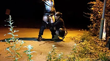 Horny MILF Gives Passionate Rimjob Outdoors - SlutHappiness Anal Fun