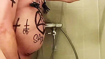 Satan Slave Takes A Perverted Enema Session part 5