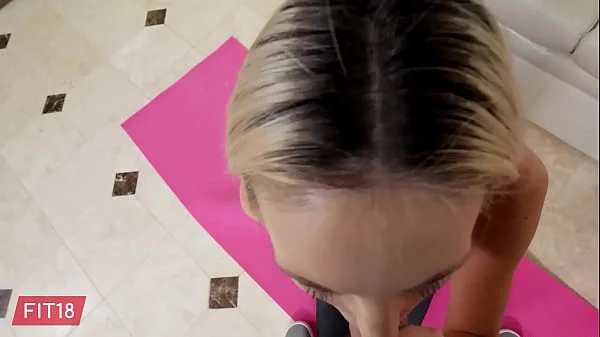 FIT18 - Tallie Lorain - Casting Under 100lb Super Skinny Blonde For Fitness Shoot - 60FPS