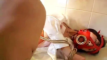 Japanese Wife In The Kitchen Bound And Fucked