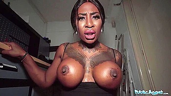 Josy Black Shows Her Big Beautiful Black Ass Whilst Riding A Big Fat Dick