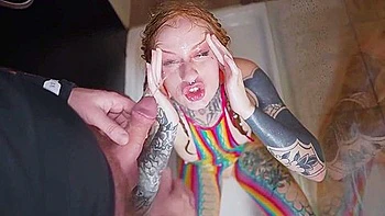 Ggg John Thompson Crazy Tattooed Girl Drinks Piss And Swallows Sperm