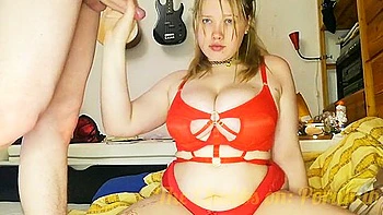 Hawt German Big Beautiful Woman Teen 18+ In Red Underware