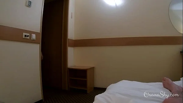 Caught naked in the hotel hallway